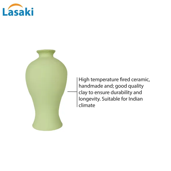 Apsara_Small_Mint_Ceramic_Flower_Vase_For_Living_Room,_Bedroom,_Dining_Table,_Home_Decoration,_Artificial_Flowers_(D_-_11.5_X_H_-_20_Cm)
