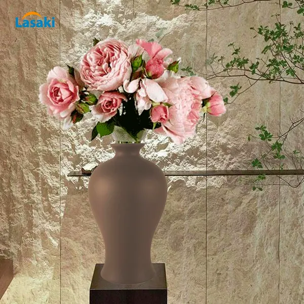Apsara_Small_Truffle_Ceramic_Flower_Vase_For_Living_Room,_Bedroom,_Dining_Table,_Home_Decoration,_Artificial_Flowers_(D_-_11.5_X_H_-_20_Cm)