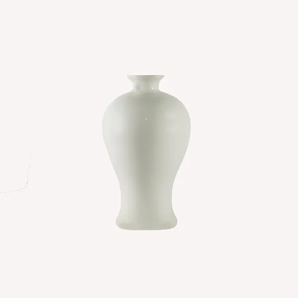 Apsara_Small_White_Ceramic_Flower_Vase_For_Living_Room,_Bedroom,_Dining_Table,_Home_Decoration,_Artificial_Flowers_(D_-_11.5_X_H_-_20_Cm)