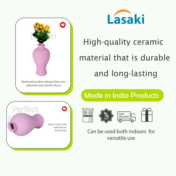 Apsara_Small_Purple_Ceramic_Flower_Vase_For_Living_Room,_Bedroom,_Dining_Table,_Home_Decoration,_Artificial_Flowers_(D_-_11.5_X_H_-_20_Cm)