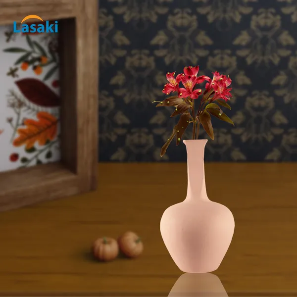 Anjani_Small_Pink_Ceramic_Flower_Vase_For_Living_Room,_Bedroom,_Dining_Table,_Home_Decoration,_Artificial_Flowers_(D_-_12_X_H_-_20_Cm)