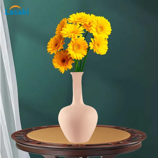 Anjani_Small_Pink_Ceramic_Flower_Vase_For_Living_Room,_Bedroom,_Dining_Table,_Home_Decoration,_Artificial_Flowers_(D_-_12_X_H_-_20_Cm)