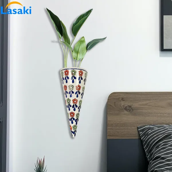 Cloy_Big_Wall_Hanging_Ceramic_Pots_For_Indoor_Plants,_Planters,_Flower,_Gamla,Outdoor,Balcony,Home,Round,Garden,_Office_Decor,Succulent(L_-_7_X_W_-_10_X_H_-_26_Cm)