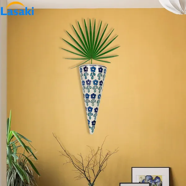 Cloy_Big_Wall_Hanging_Ceramic_Pots_For_Indoor_Plants,_Planters,_Flower,_Gamla,Outdoor,Balcony,Home,Round,Garden,_Office_Decor,Succulent(L_-_7_X_W_-_10_X_H_-_26_Cm)