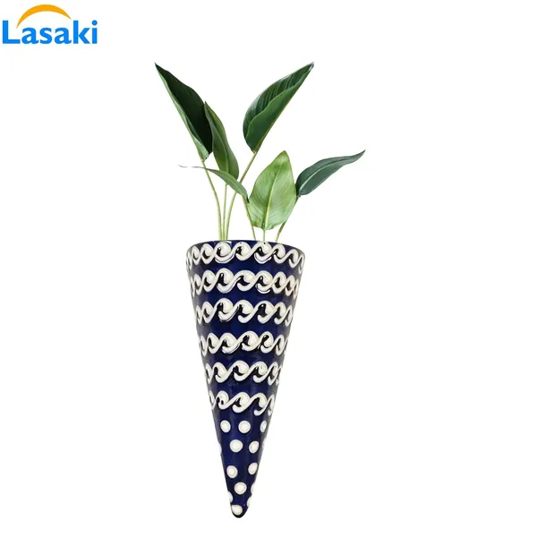 Cloy_Medium_Wall_Hanging_Ceramic_Pots_For_Indoor_Plants,_Planters,_Flower,_Gamla,Outdoor,Balcony,Home,Round,Garden,_Office_Decor,Succulent(L_-_6_X_W_-_8.5_X_H_-_20_Cm)