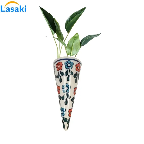 Cloy_Small_Wall_Hanging_Ceramic_Pots_For_Indoor_Plants,_Planters,_Flower,_Gamla,Outdoor,Balcony,Home,Round,Garden,_Office_Decor,Succulent(L_-_5_X_W_-_6_X_H_-_15.5_Cm)