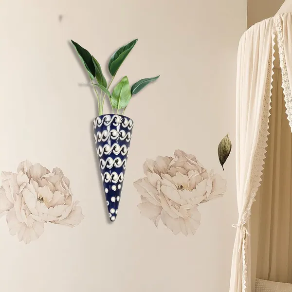 Cloy_Small_Wall_Hanging_Ceramic_Pots_For_Indoor_Plants,_Planters,_Flower,_Gamla,Outdoor,Balcony,Home,Round,Garden,_Office_Decor,Succulent(L_-_5_X_W_-_6_X_H_-_15.5_Cm)