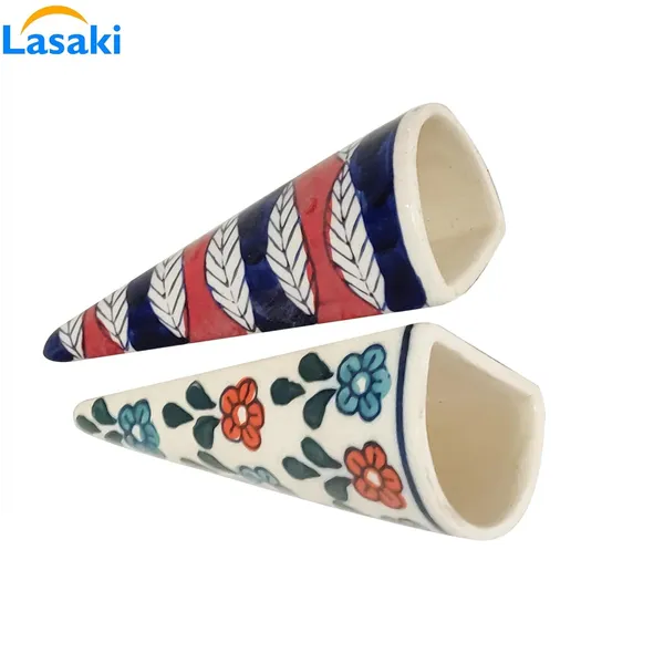 Cloy_Small_Wall_Hanging_Ceramic_Pots_For_Indoor_Plants,_Planters,_Flower,_Gamla,Outdoor,Balcony,Home,Round,Garden,_Office_Decor,Succulent(L_-_5_X_W_-_6_X_H_-_15.5_Cm)