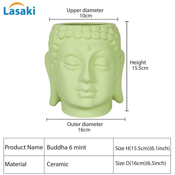 Buddha_6_Mint_Ceramic_Pots_For_Indoor_Plants,_Planters,_Flower,_Pots,_Gamla,Outdoor,Balcony,Home,Round,Garden,_Office_Decor,Succulent(H_-_15.5_X_D_-_16_Cm)