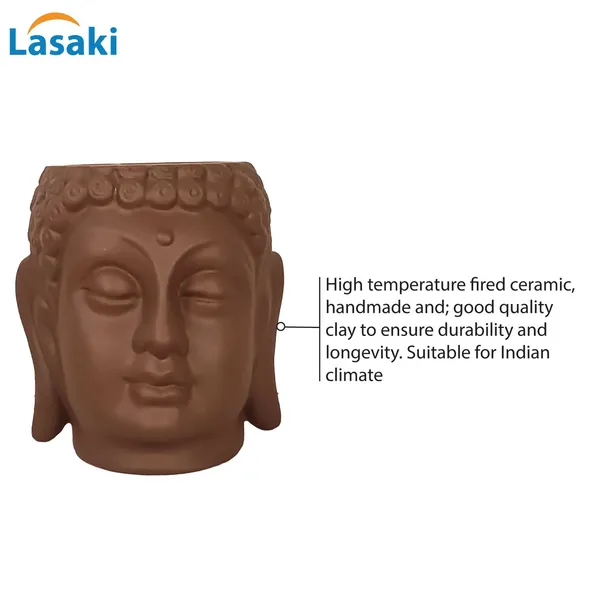 Buddha_6_Truffle_Ceramic_Pots_For_Indoor_Plants,_Planters,_Flower,_Pots,_Gamla,Outdoor,Balcony,Home,Round,Garden,_Office_Decor,Succulent(H_-_15.5_X_D_-_16_Cm)