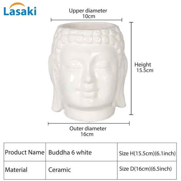 Buddha_6_White_Ceramic_Pots_For_Indoor_Plants,_Planters,_Flower,_Pots,_Gamla,Outdoor,Balcony,Home,Round,Garden,_Office_Decor,Succulent(H_-_15.5_X_D_-_16_Cm)