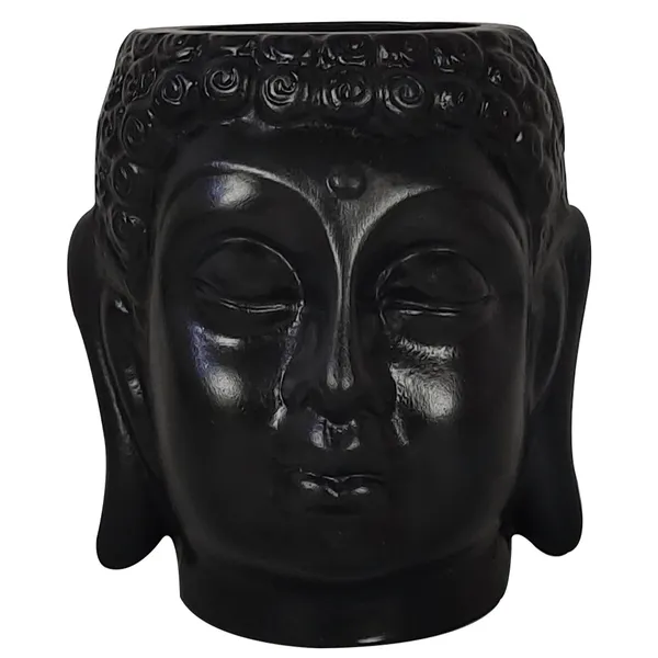 Buddha_6_Black_Ceramic_Pots_For_Indoor_Plants,_Planters,_Flower,_Pots,_Gamla,Outdoor,Balcony,Home,Round,Garden,_Office_Decor,Succulent(H_-_15.5_X_D_-_16_Cm)