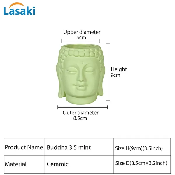 Buddha_3.5_Mint_Ceramic_Pots_For_Indoor_Plants,_Planters,_Flower,_Pots,_Gamla,Outdoor,Balcony,Home,Round,Garden,_Office_Decor,Succulent(H_-_9_X_D_-_8.5_Cm)