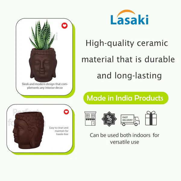 Buddha_3.5_Truffle_Ceramic_Pots_For_Indoor_Plants,_Planters,_Flower,_Pots,_Gamla,Outdoor,Balcony,Home,Round,Garden,_Office_Decor,Succulent(H_-_9_X_D_-_8.5_Cm)