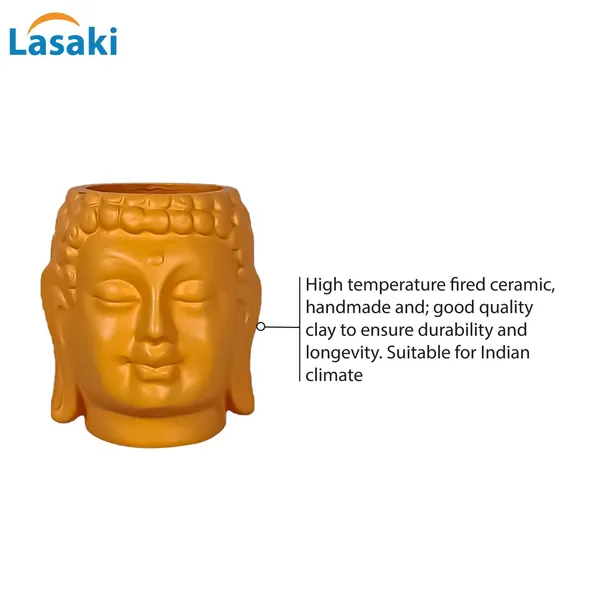 Buddha_3.5_Lily_Ceramic_Pots_For_Indoor_Plants,_Planters,_Flower,_Pots,_Gamla,Outdoor,Balcony,Home,Round,Garden,_Office_Decor,Succulent(H_-_9_X_D_-_8.5_Cm)