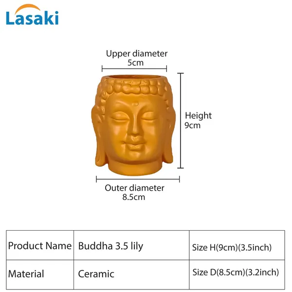 Buddha_3.5_Lily_Ceramic_Pots_For_Indoor_Plants,_Planters,_Flower,_Pots,_Gamla,Outdoor,Balcony,Home,Round,Garden,_Office_Decor,Succulent(H_-_9_X_D_-_8.5_Cm)
