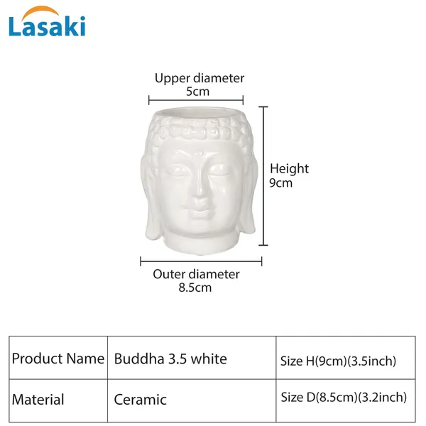 Buddha_3.5_White_Ceramic_Pots_For_Indoor_Plants,_Planters,_Flower,_Pots,_Gamla,Outdoor,Balcony,Home,Round,Garden,_Office_Decor,Succulent(H_-_9_X_D_-_8.5_Cm)