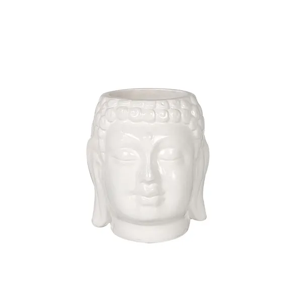 Buddha_3.5_White_Ceramic_Pots_For_Indoor_Plants,_Planters,_Flower,_Pots,_Gamla,Outdoor,Balcony,Home,Round,Garden,_Office_Decor,Succulent(H_-_9_X_D_-_8.5_Cm)