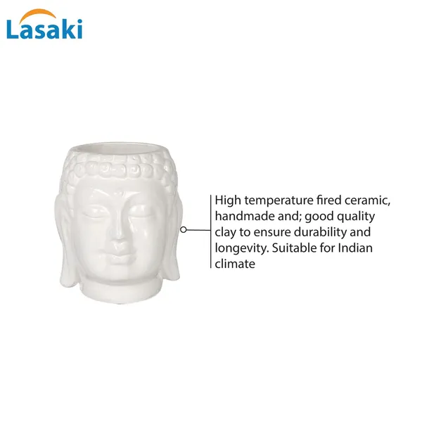 Buddha_3.5_White_Ceramic_Pots_For_Indoor_Plants,_Planters,_Flower,_Pots,_Gamla,Outdoor,Balcony,Home,Round,Garden,_Office_Decor,Succulent(H_-_9_X_D_-_8.5_Cm)