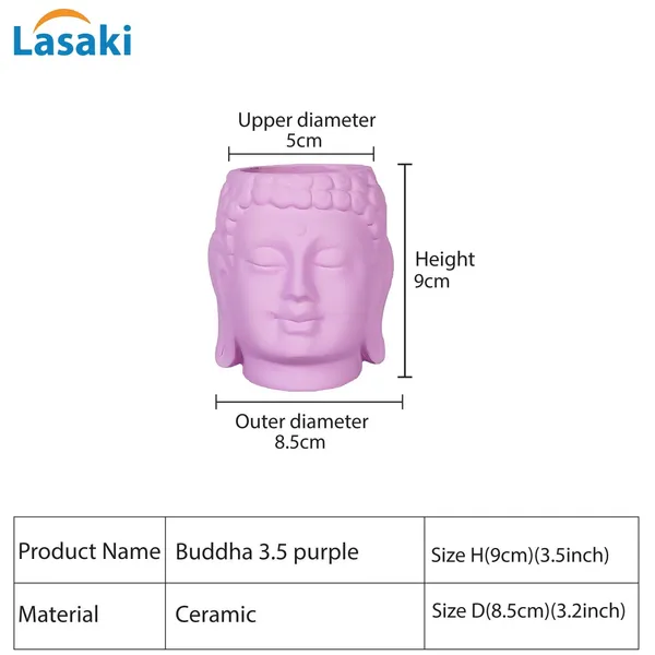 Buddha_3.5_Purple_Ceramic_Pots_For_Indoor_Plants,_Planters,_Flower,_Pots,_Gamla,Outdoor,Balcony,Home,Round,Garden,_Office_Decor,Succulent(H_-_9_X_D_-_8.5_Cm)