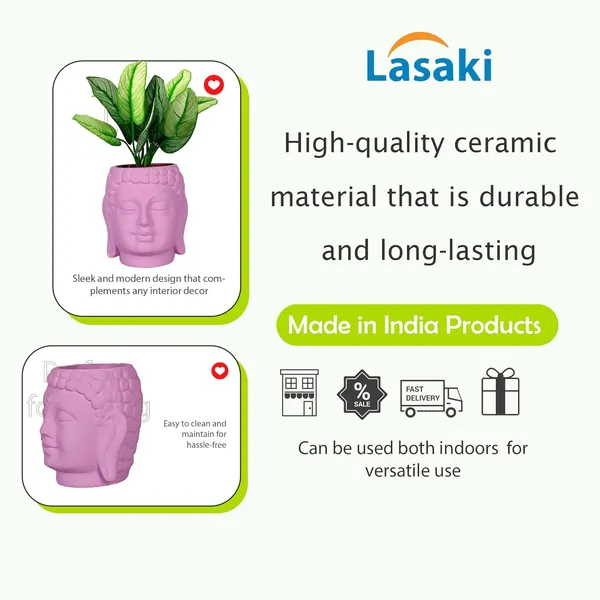 Buddha_3.5_Purple_Ceramic_Pots_For_Indoor_Plants,_Planters,_Flower,_Pots,_Gamla,Outdoor,Balcony,Home,Round,Garden,_Office_Decor,Succulent(H_-_9_X_D_-_8.5_Cm)