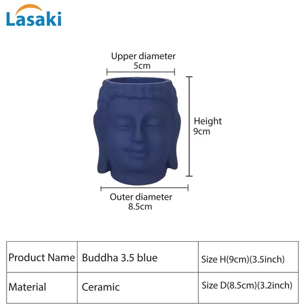 Buddha_3.5_Blue_Ceramic_Pots_For_Indoor_Plants,_Planters,_Flower,_Pots,_Gamla,Outdoor,Balcony,Home,Round,Garden,_Office_Decor,Succulent(H_-_9_X_D_-_8.5_Cm)