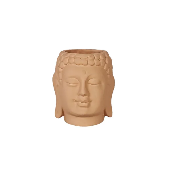 Buddha_3.5_Ginger_Ceramic_Pots_For_Indoor_Plants,_Planters,_Flower,_Pots,_Gamla,Outdoor,Balcony,Home,Round,Garden,_Office_Decor,Succulent(H_-_9_X_D_-_8.5_Cm)