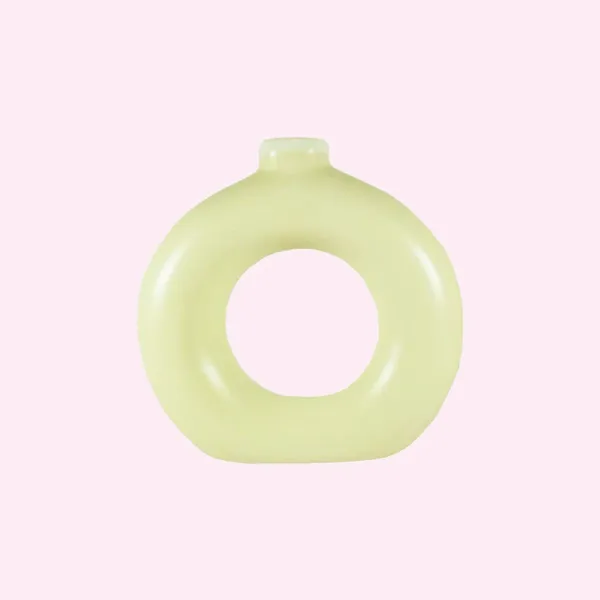 Donut_Vase_6_Inch_Cream_Ceramic_Flower_Vase_For_Living_Room,_Bedroom,_Dining_Table,_Home_Decoration,_Artificial_Flowers_(L_-_14.5_X_W_-_4.5_X_H_-_15_Cm)
