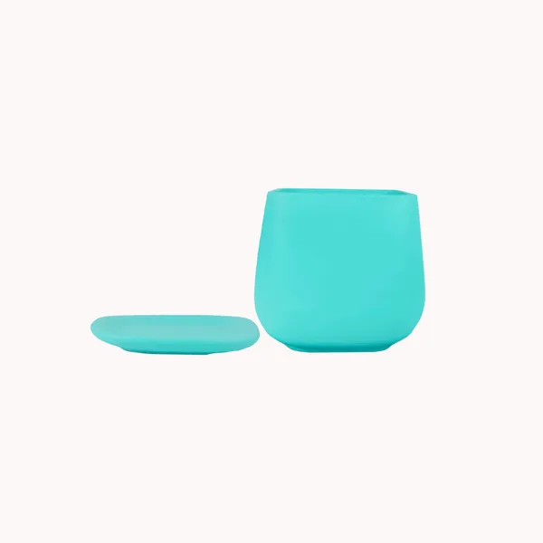 Pearl_Medium_Aqua_With_Plate_Ceramic_Pots_For_Indoor_Plants,Planters,Gamla,Outdoor,Balcony,Home,Square,Garden,Office_Decor,Succulent(L-15_X_W-15_X_H-13.5_Cm)