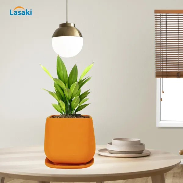 Pearl_Medium_Lily_With_Plate_Ceramic_Pots_For_Indoor_Plants,Planters,Gamla,Outdoor,Balcony,Home,Square,Garden,Office_Decor,Succulent(L-15_X_W-15_X_H-13.5_Cm)