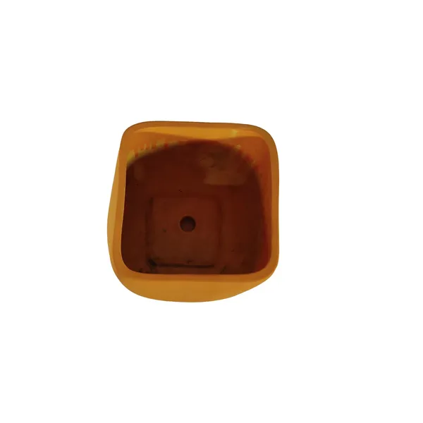 Pearl_Medium_Lily_With_Plate_Ceramic_Pots_For_Indoor_Plants,Planters,Gamla,Outdoor,Balcony,Home,Square,Garden,Office_Decor,Succulent(L-15_X_W-15_X_H-13.5_Cm)