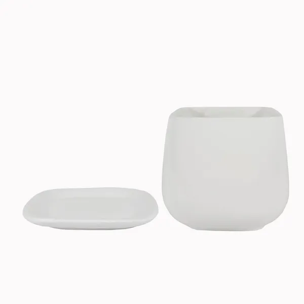 Pearl_Medium_White_With_Plate_Ceramic_Pots_For_Indoor_Plants,Planters,Gamla,Outdoor,Balcony,Home,Square,Garden,Office_Decor,Succulent(L-15_X_W-15_X_H-13.5_Cm)