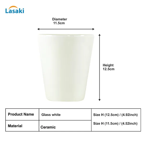 Glass_White_Ceramic_Pots_For_Indoor_Plants,_Planters,Gamla,Outdoor,Balcony,Home,Round,Garden,_Office_Decor,Succulent(H_-_12.5_X_D_-_11.5_Cm)