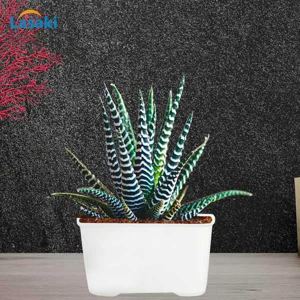 Tub_Big_White_Ceramic_Pots_For_Indoor_Plants,Planters,Gamla,Outdoor,Balcony,Home,Rectangle,Garden,Office_Decor,Succulent(L-19_X_W-13_X_H-11_Cm)
