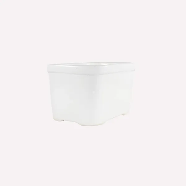 Tub_Big_White_Ceramic_Pots_For_Indoor_Plants,Planters,Gamla,Outdoor,Balcony,Home,Rectangle,Garden,Office_Decor,Succulent(L-19_X_W-13_X_H-11_Cm)