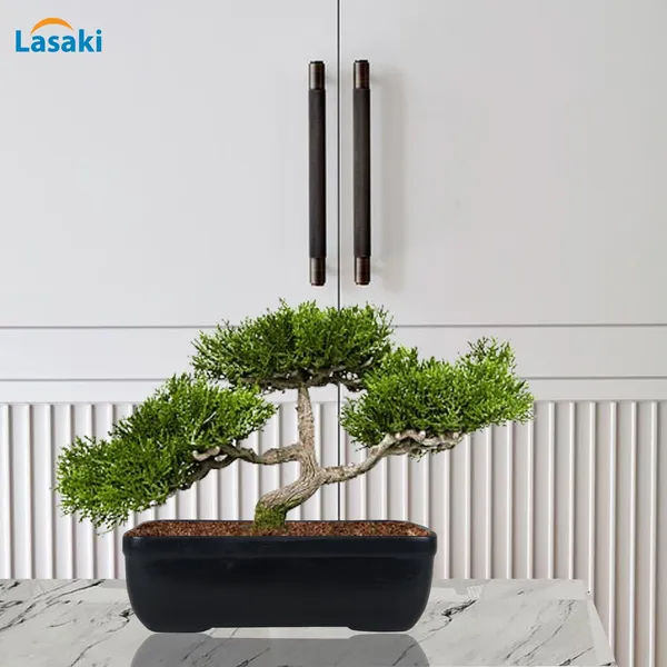 Rectangle_Black_Rec003_Ceramic_Pots_For_Indoor_Plants,Bonsai,Planters,Gamla,Outdoor,Balcony,Home,Garden,Office_Decor,Succulent(L_-_20_X_W_-_13_X_H_-_6.5_Cm)