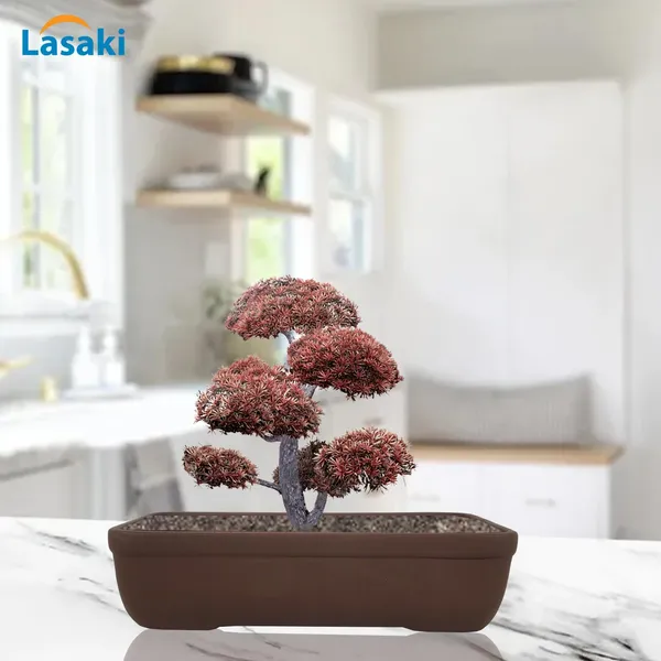 Rectangle_Truffle_Rec002_Ceramic_Pots_For_Indoor_Plants,Bonsai,Planters,Gamla,Outdoor,Balcony,Home,Garden,Office_Decor,Succulent(L_-_26_X_W_-_18.5_X_H_-_7_Cm)