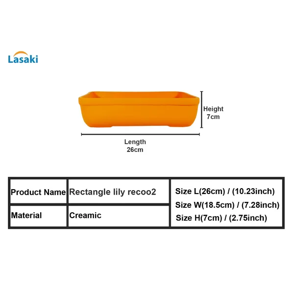 Rectangle_Lily_Rec002_Ceramic_Pots_For_Indoor_Plants,Bonsai,Planters,Gamla,Outdoor,Balcony,Home,Garden,Office_Decor,Succulent(L_-_26_X_W_-_18.5_X_H_-_7_Cm)