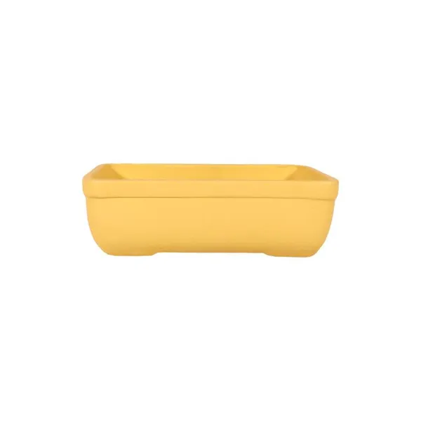 Rectangle_Saffron_Rec002_Ceramic_Pots_For_Indoor_Plants,Bonsai,Planters,Gamla,Outdoor,Balcony,Home,Garden,Office_Decor,Succulent(L_-_26_X_W_-_18.5_X_H_-_7_Cm)