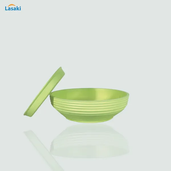 Camry_Medium_Mint_With_Plate_R6_Mint_Ceramic_Pots_For_Indoor_Plant,Bonsai,Planters,Gamla,Outdoor,Home,Garden,Succulent(Camry_Medium-H-7.5Cmxd-23Cm,Plate-H-2.5Xd-16)