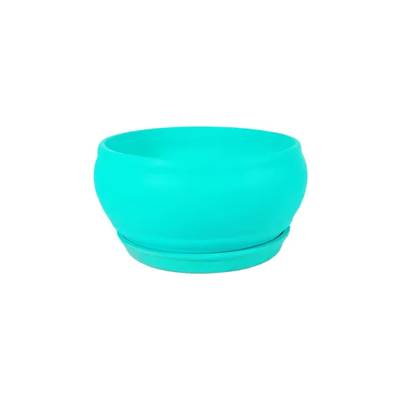 Bowl_Small_Aqua_With_Plate_Aqua_R4_Ceramic_Pots_For_Indoor_Plants,Planters,Flower,Gamla,Outdoor,Balcony,Home,Garden,Decor,Succulent(Bowl-H-8Cmxd-15Cm,Plate-H-2Xd-13Cm)