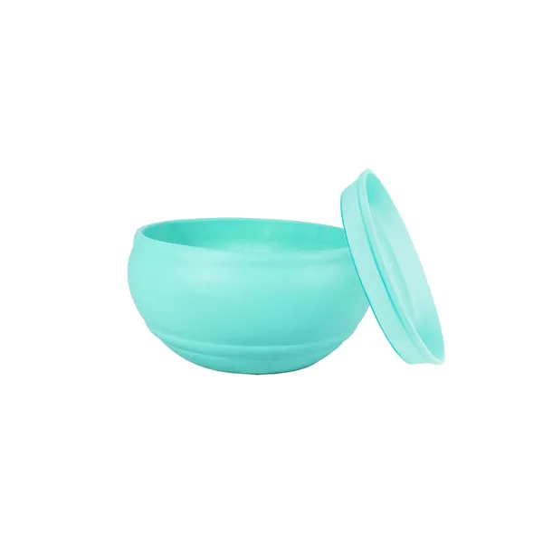 Bowl_Small_Aqua_With_Plate_Aqua_R4_Ceramic_Pots_For_Indoor_Plants,Planters,Flower,Gamla,Outdoor,Balcony,Home,Garden,Decor,Succulent(Bowl-H-8Cmxd-15Cm,Plate-H-2Xd-13Cm)