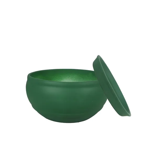 Bowl_Small_Deep_Jungle_With_Plate_Deep_Jungle_R4_Ceramic_Pots_For_Indoor_Planters,Flower,Gamla,Outdoor,Home,Garden,Decor,Succulent(Bowl-H-8Cmxd-15Cm,Plate-H-2Xd-13Cm)