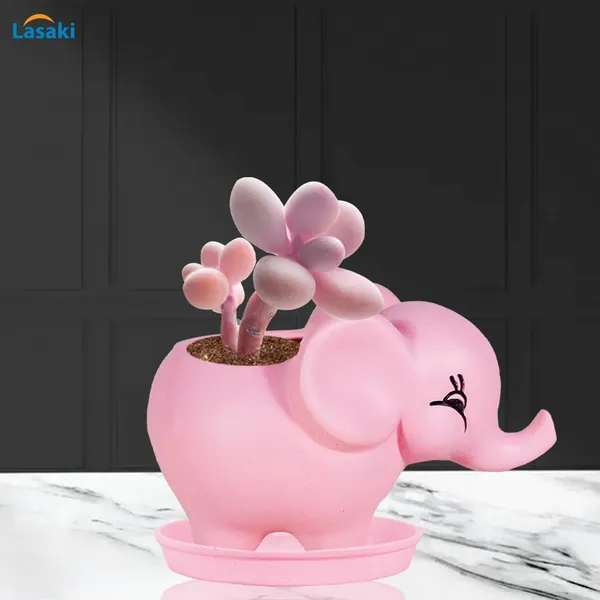 Jumbo_Purple_With_Plate_Purple_R4_Ceramic_Pots_For_Indoor_Plants,Planters,Flower,Gamla,Outdoor,Balcony,Home,Garden,Decor(Pot-L-18_X_W-10_X_H-12_Cm,Plate-H-2Xd-13Cm)