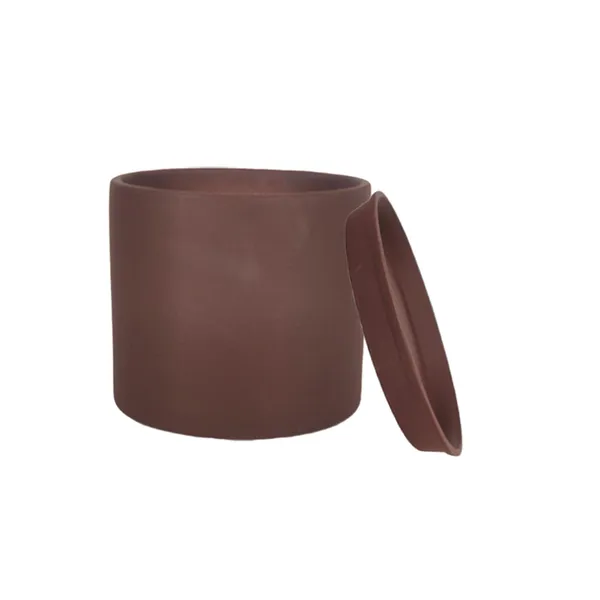 Sara_4_Inch_Truffle_With_Plate_Truffle_R5_Ceramic_Pots_For_Indoor_Plants,Planters,Flower,Gamla,Outdoor,Balcony,Home,Garden,Decor(Pot-H-10.5Cmxd-12Cm,Plate-H-2Xd-15Cm)