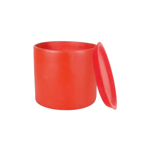 Sara_4_Inch_Red_With_Plate_Red_R5_Ceramic_Pots_For_Indoor_Plants,Planters,Flower,Gamla,Outdoor,Balcony,Home,Garden,Decor(Pot-H-10.5Cmxd-12Cm,Plate-H-2Xd-15Cm)
