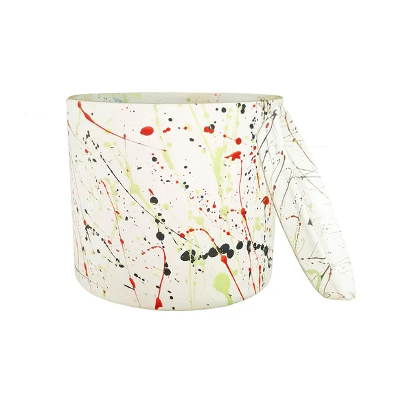 Sara_4_Inch_Multi_With_Plate_Multi_R5_Ceramic_Pots_For_Indoor_Plants,Planters,Flower,Gamla,Outdoor,Balcony,Home,Garden,Decor(Pot-H-10.5Cmxd-12Cm,Plate-H-2Xd-15Cm)