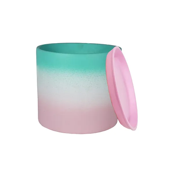 Sara_4_Inch_3T_Pwa_With_Plate_Pink_R5_Ceramic_Pots_For_Indoor_Plants,Planters,Flower,Gamla,Outdoor,Balcony,Home,Garden,Decor(Pot-H-10.5Cmxd-12Cm,Plate-H-2Xd-15Cm)
