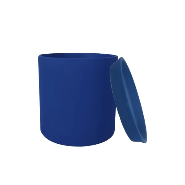 Sara_5_Inch_Blue_With_Plate_Blue_R6_Ceramic_Pots_For_Indoor_Plants,Planters,Flower,Gamla,Outdoor,Balcony,Home,Garden,Decor(Pot-H-13Cmxd-14Cm,Plate-H-2.5Xd-16Cm)