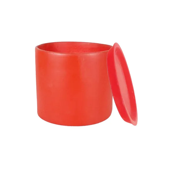 Sara_5_Inch_Red_With_Plate_Red_R6_Ceramic_Pots_For_Indoor_Plants,Planters,Flower,Gamla,Outdoor,Balcony,Home,Garden,Decor(Pot-H-13Cmxd-14Cm,Plate-H-2.5Xd-16Cm)